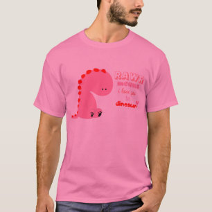 medios del rawr te quiero en camisa del dinosaurio