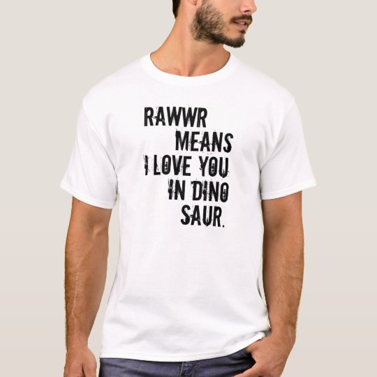 medios del rawwr te quiero en dinosaurio camiseta