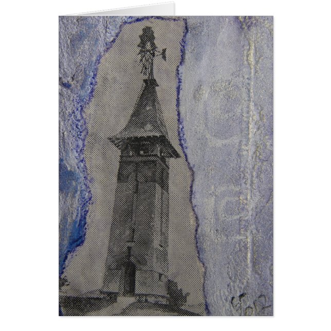 Medios mixtos de torre de vintage (Frente)