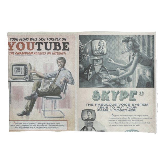 Medios sociales Fundas de almohada (Anverso)