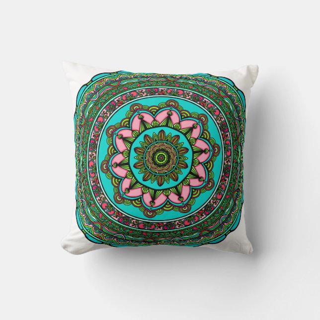 meditación cuidado almohada despertar mandala (Anverso)