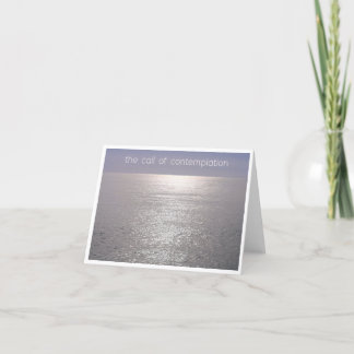 meditación de contemplación de tarjeta