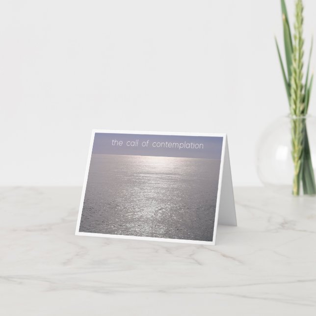 meditación de contemplación de tarjeta (Anverso)