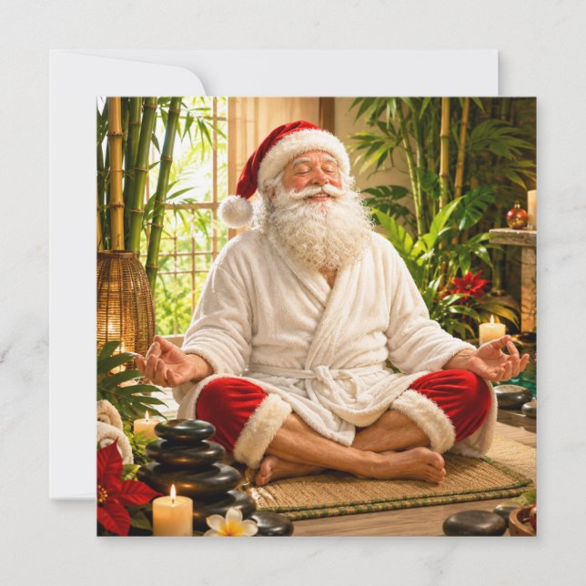 Meditación de Santa Claus de Navidad (Anverso)