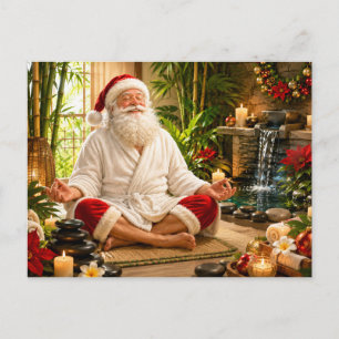 Meditación de Santa Claus en Navidad