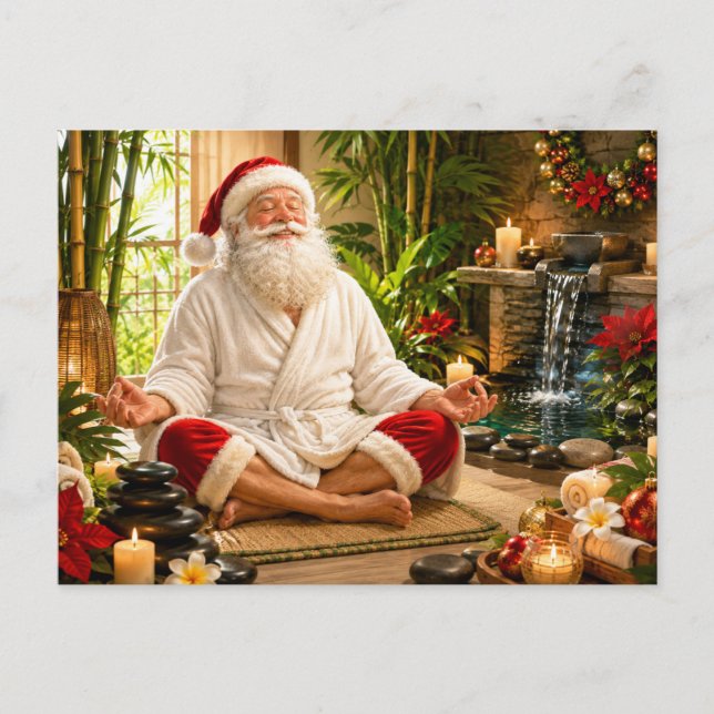 Meditación de Santa Claus en Navidad (Anverso)