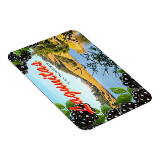 "Meditación en Lagunitas" imán inspirado en la tar (Lado Derecho)