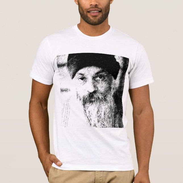 meditación espiritual de la camiseta de osho (Anverso)