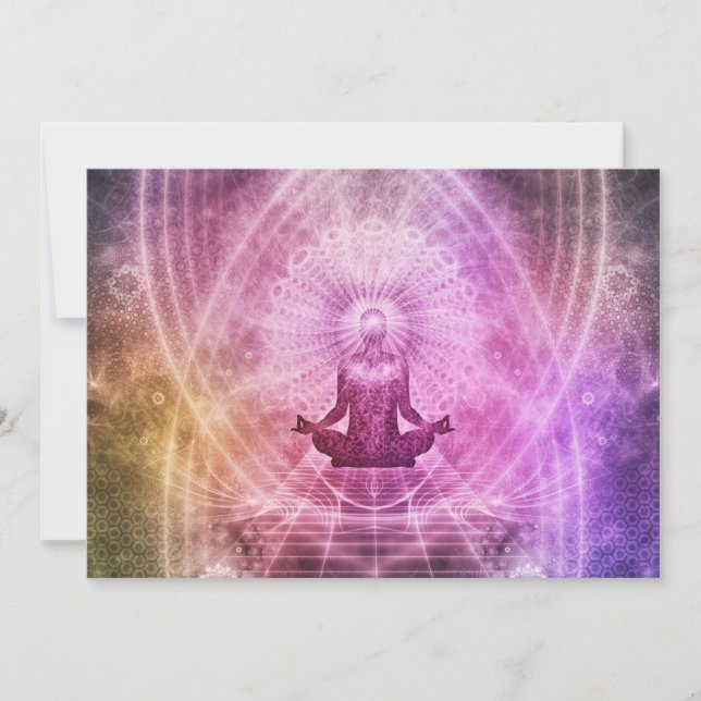 Meditación espiritual del yoga Zen Colorful (Anverso)