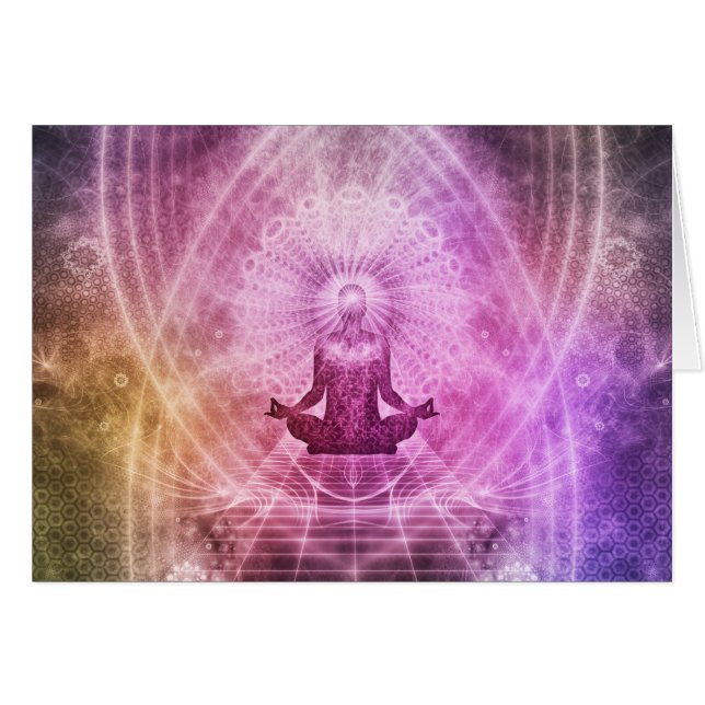 Meditación espiritual del yoga Zen Colorful (Anverso (Horizontal))