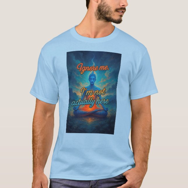 Meditaciones y meditaciones- Camiseta pacífica Zen (Anverso)