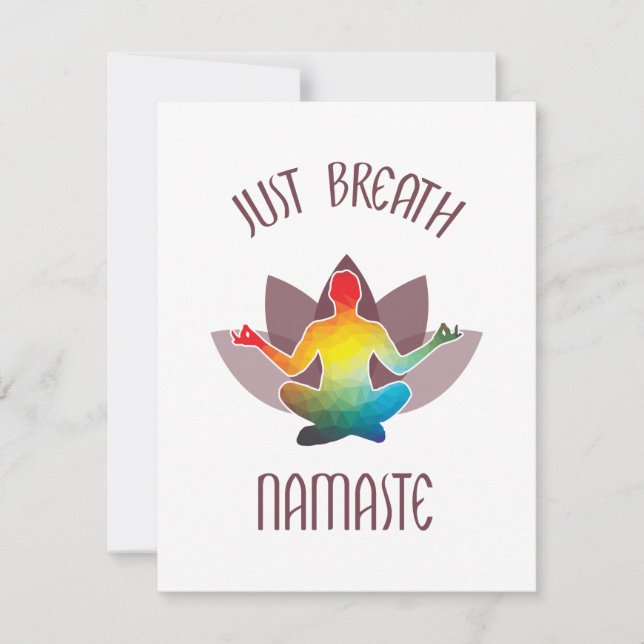 Meditation Namaste Lotus Flower Yoga Pose Spiritua (Anverso)