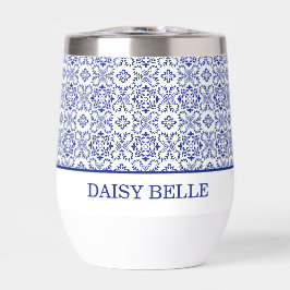 Mediterranean Lemon Blue Mosaic Tile Wedding