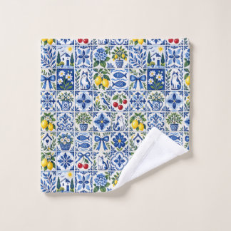 Mediterranean Lemon & Cobalt Blue Tile Garden