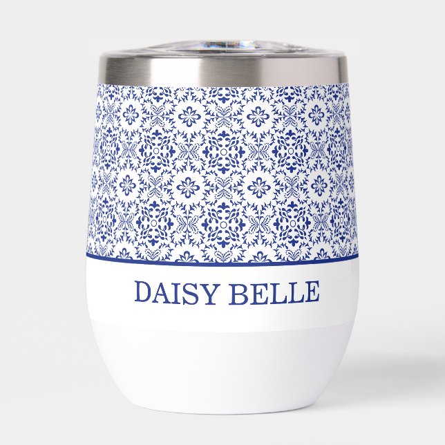 Mediterranean Lemons Blue Mosaic Tile Wedding (Frente)