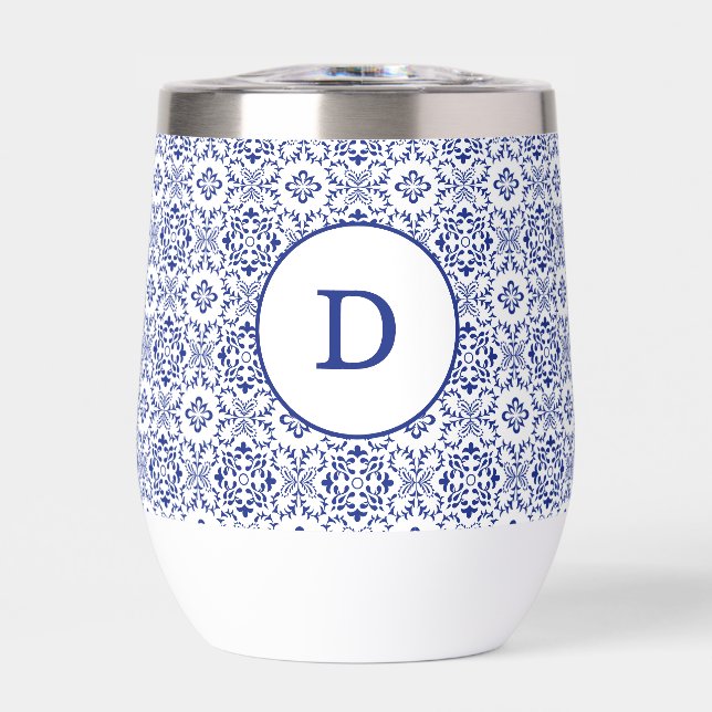 Mediterranean Lemons Blue Mosaic Tile Wedding (Frente)