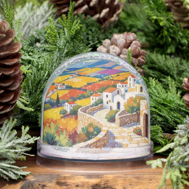 Mediterranean Village Painting (Invierno)