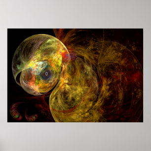 Medusa Amarilla en la Caza Arte Fractal