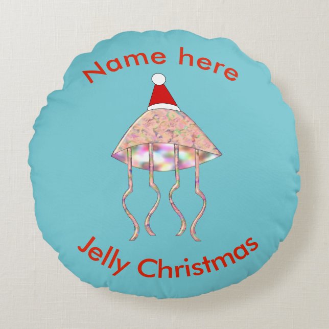 Medusa de Navidad Personalizada Almohada (Anverso)