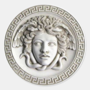 Medusa de Rondanini (Cameo White) Pegatina clásico