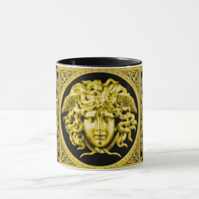 Medusa Dorada del Imperio Francés Taza (Centro)