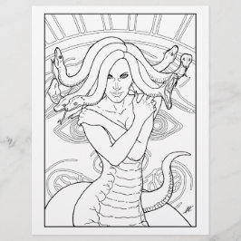 Medusa La Gorgona - Página De Colores