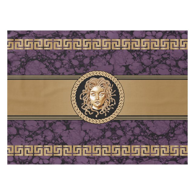 Medusa Marble y manteles de oro de lujo (Frente (Horizontal))
