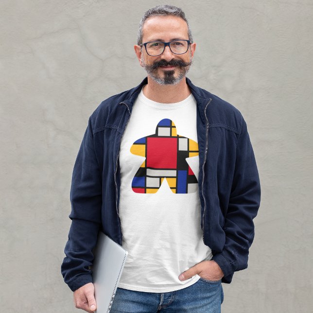 Meeple de arte moderno con camiseta (Subido por el creador)