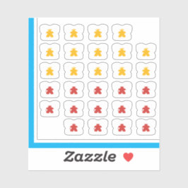 Meeple Tee Pegatinas - Ángel de juegos de mesa