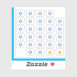 Meeple Tee Pegatinas - Chico de juego de mesa