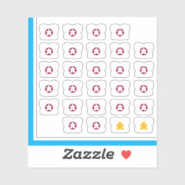 Meeple Tee Pegatinas - Juego de mesa Gal