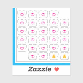 Meeple Tee Pegatinas - Pareja de juego de mesa