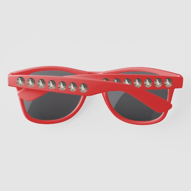 Meerkat Blanco En Círculos, Gafas De Suelo (Reverso)