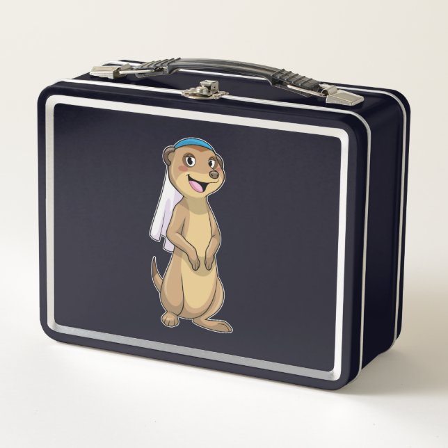 Meerkat como novia con velo (Anverso)