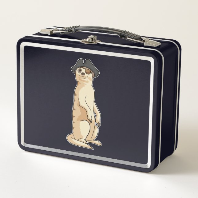 Meerkat como pirata con gorra pirata (Anverso)