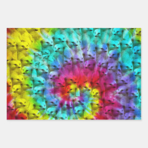 Meerkat Tie Dye, Hojas De Envoltura De Regalos,