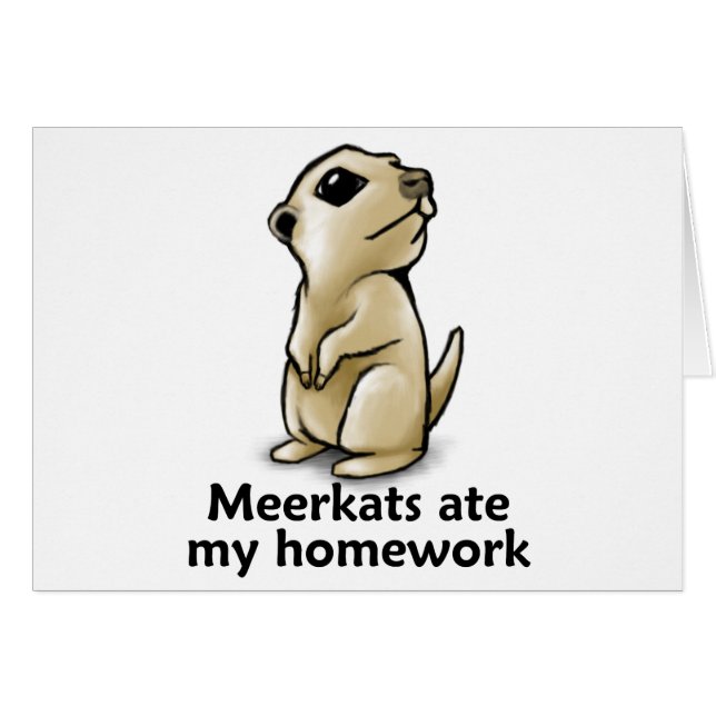 Meerkats comió mi preparación (Anverso (Horizontal))