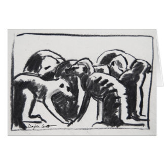 Meerkats de la preparación - tarjeta del arte