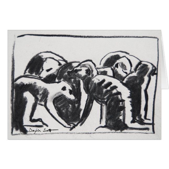 Meerkats de la preparación - tarjeta del arte (Anverso (Horizontal))