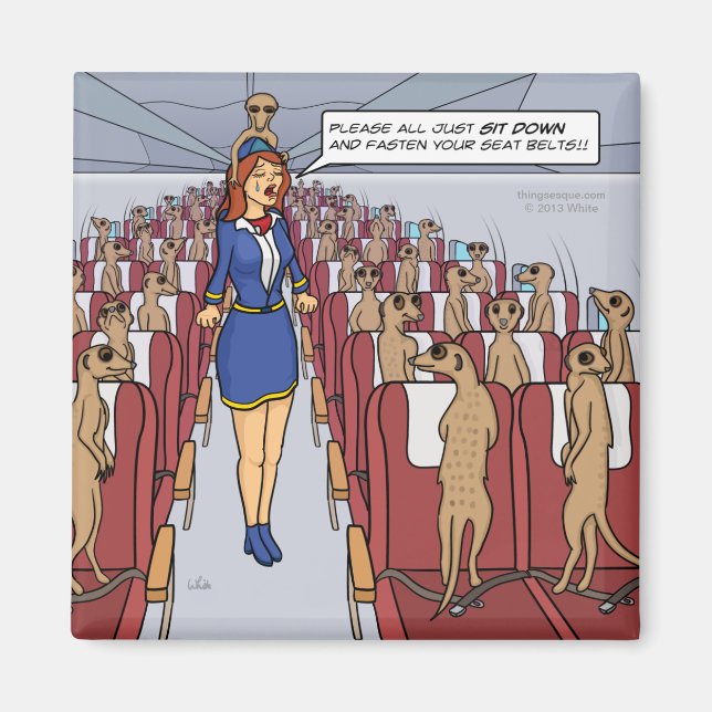 Meerkats en un imán aéreo (Frente)