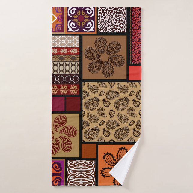 Mega conjunto creativo de patrones sin costura ins (Toalla de baño)