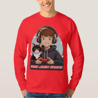 Mega Jrex Camisa para hombres de manga larga roja