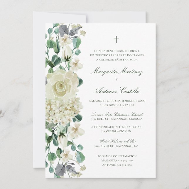 Megan Invitacion de Boda Cristiana Boda (Anverso)