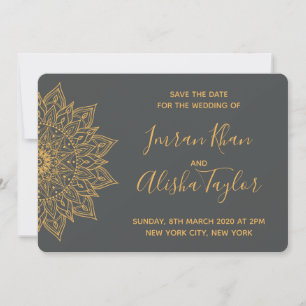 Mehendi Boda India Tarjeta de "Save the date" hams