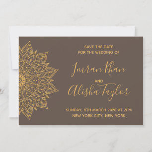 Mehendi Boda India Tarjeta de "Save the date" hams