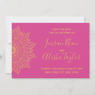 Mehendi Boda India Tarjeta de "Save the date" hams