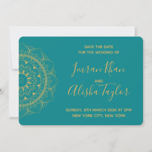 Mehendi Boda India Tarjeta de "Save the date" hams
