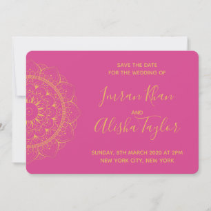 Mehendi Boda India Tarjeta de "Save the date" hams