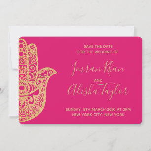 Mehendi Boda India Tarjeta de "Save the date" hams
