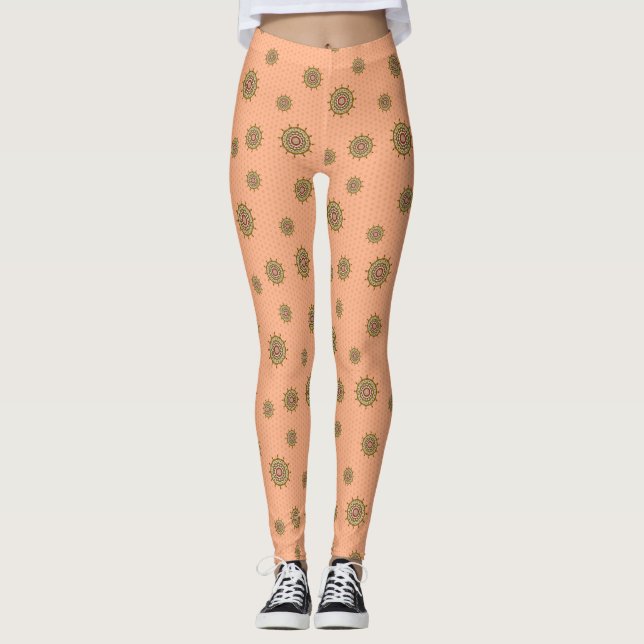 Mehndi Fantasy Gold Leggings (Anverso)